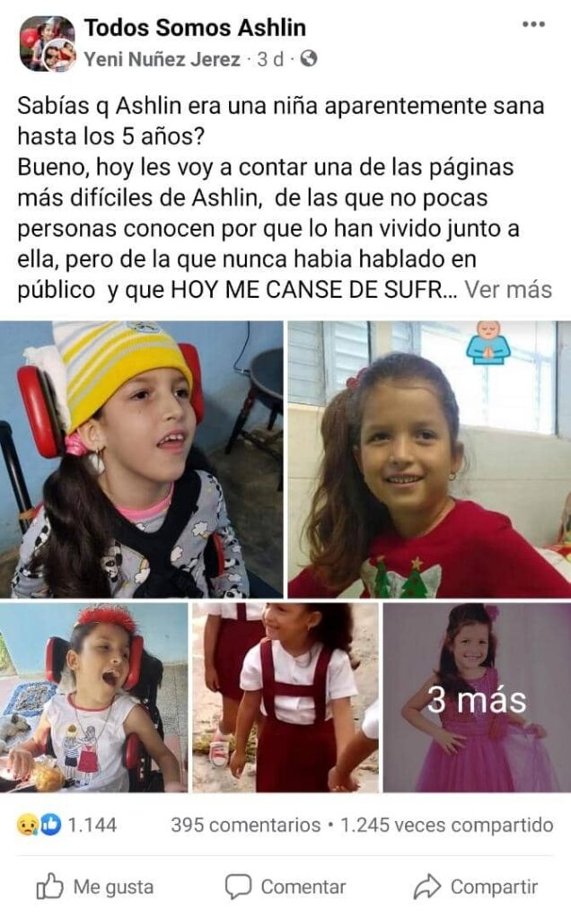 Madre de niña cubana Ashlin Naara reclama documentos de vivienda prometida por el régimen desde hace 3 años