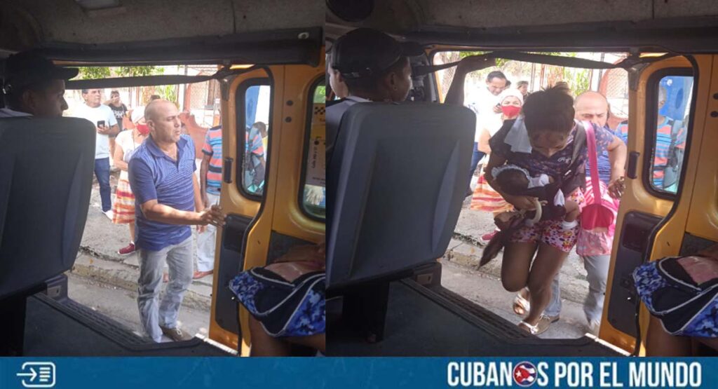 Elogian a chofer cubano que priorizó en la parada a madre con bebé en brazos