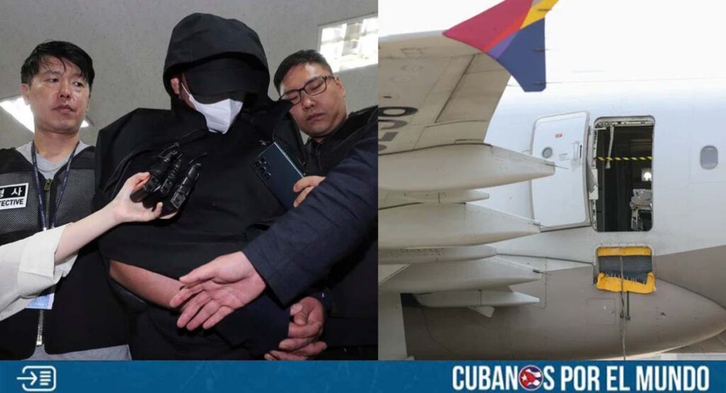 Corea del Sur: Hombre que abrió la puerta de un avión podría ir 10 años a la cárcel