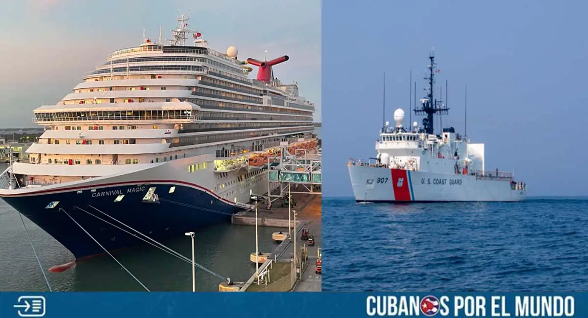 Guardia Costera de Estados Unidos busca a sujeto que cayó por la borda de un crucero