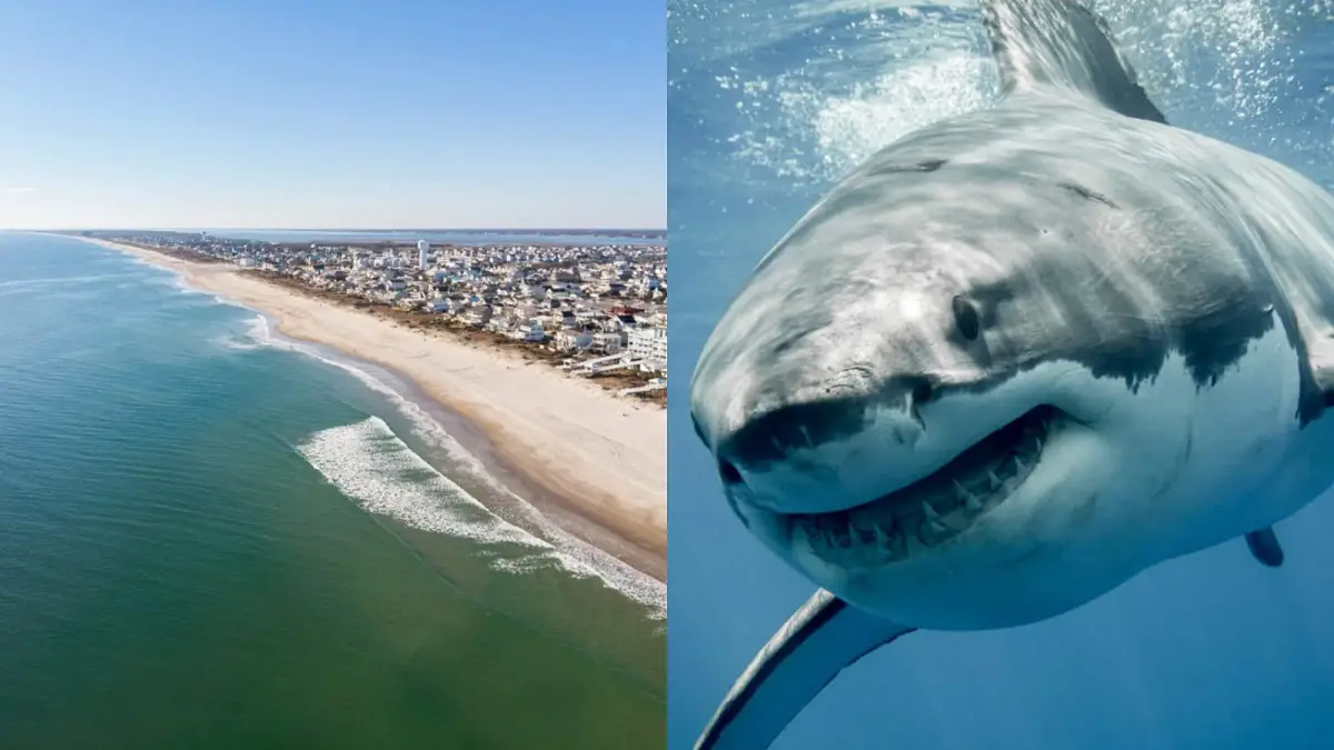 Tiburón de 1,500 libras aparece frente a las costas de Carolina del Norte