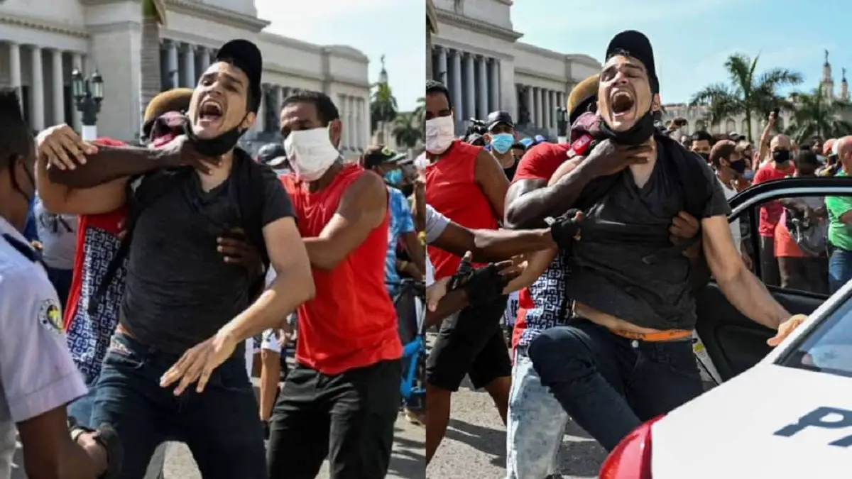 Cubano de icónica foto el 11J logra llegar a Alemania