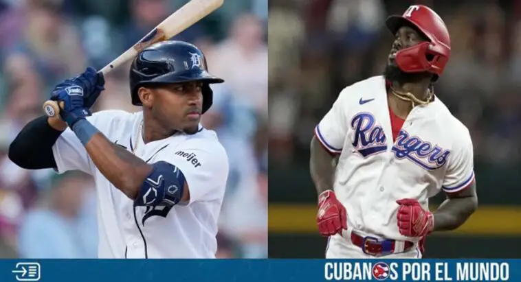 Adolis García y Andy Ibáñez conectaron cuadrangular en el duelo entre Rangers y Tigres