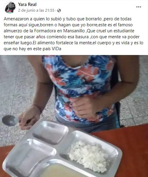 This Is A University Student'S Meal At Granma This Is A University Student'S Meal At Granma