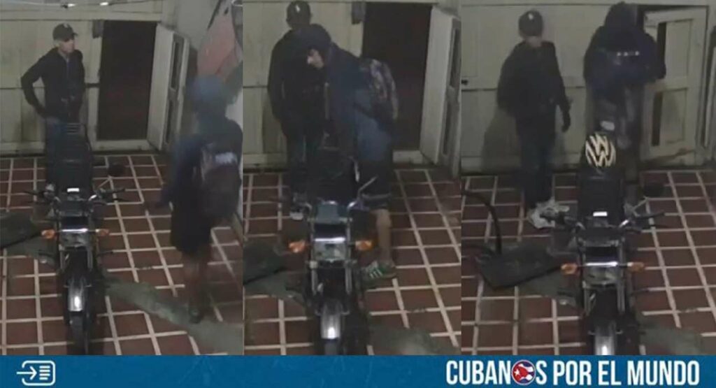 Dos ladrones fueron captados por una cámara de vigilancia cuando robaban una moto y una planta eléctrica en Camagüey, evidenciando una vez más los altos índices de delincuencia que se registran en la isla comunista.