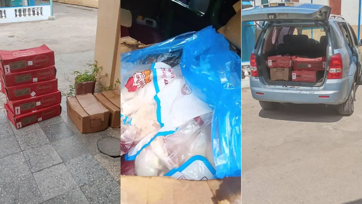 Régimen decomisa cajas de pollo y salchicha a vendedor cubano