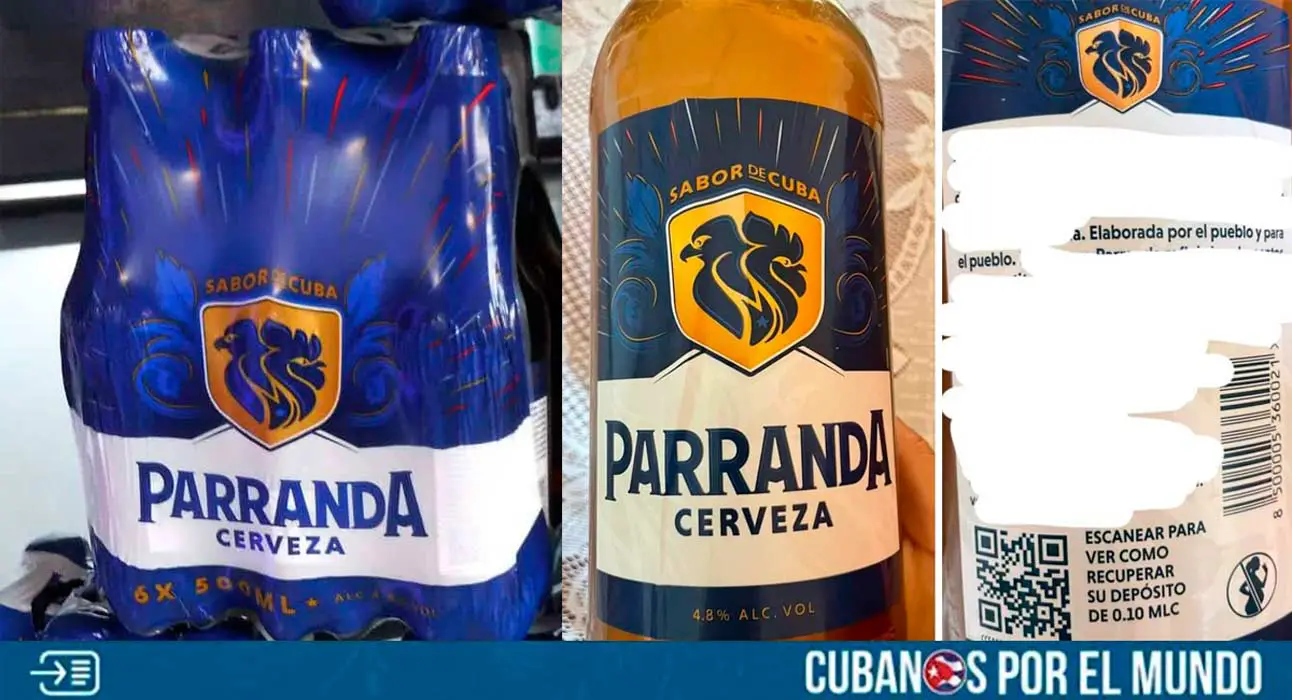 En las redes sociales se han difundido imágenes de la cerveza cubana “Parranda”, la cual tiene en su etiqueta la frase “elaborada por el pueblo y para el pueblo”, pero su precio proyecta todo lo contrario.