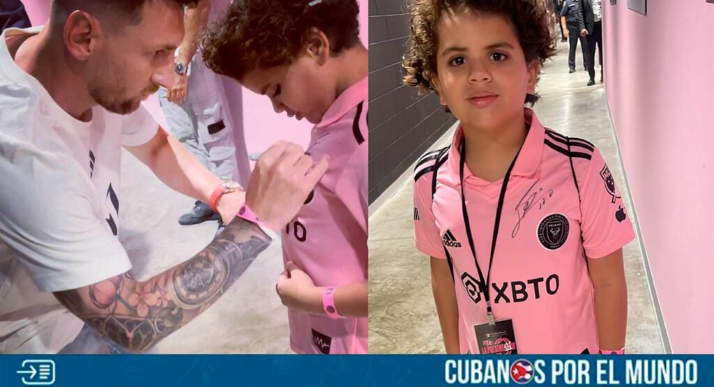 El hijo de Randy Malcom cumplió uno de sus sueños, conocer al astro argentino Lionel Messi, quien ahora forma del equipo Inter de Miami.