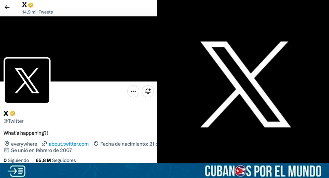 Elon Musk cambió el logo de la red social Twitter, y a partir de este lunes una X sustituyó al histórico pájaro azul que acompañó a la plataforma desde sus inicios. 