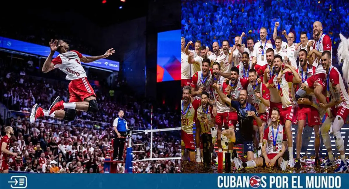 Cubano Wilfredo León se corona campeón en Liga de Naciones de Voleibol, pero con Polonia