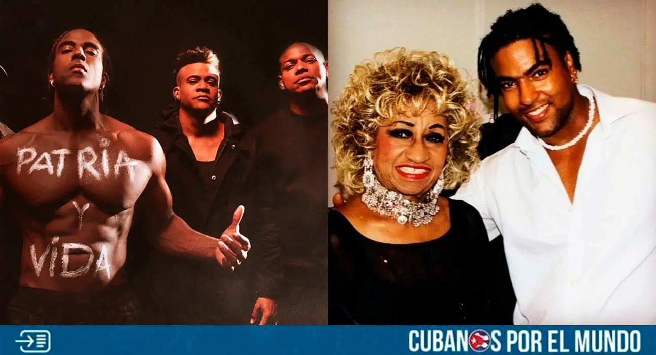 El artista cubano Yotuel expresó su deseo de poder recrear la voz de Celia Cruz con Inteligencia Artificial para que cante el himno por la libertad de Cuba, Patria y Vida.