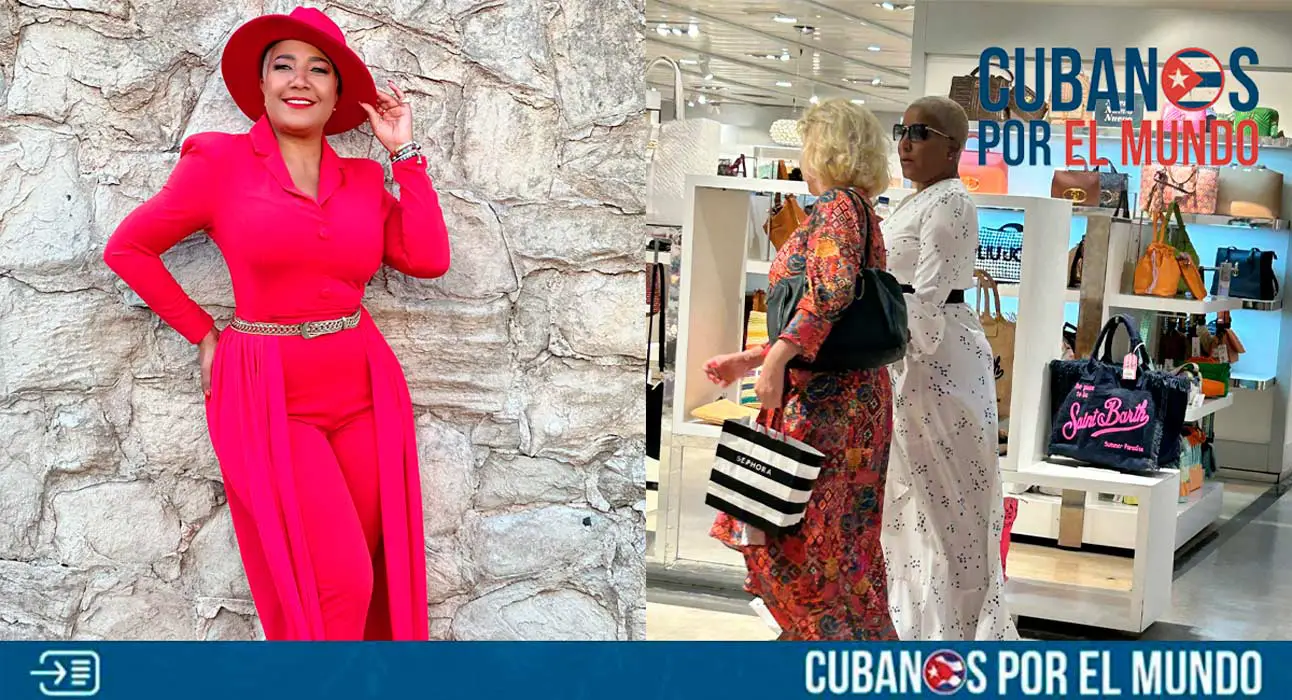 A la redacción de Cubanos por el Mundo llegaron imágenes en las que se observa a la artista castrista Haila María Mompié “turisteando” y presuntamente de compras en el Corte Inglés en Madrid, España.