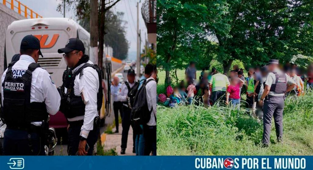Un grupo de al menos 30 migrantes, entre ellos cubanos, fueron detenidos por el Instituto Nacional de Migración (INM) en la autopista Córdoba -Veracruz, a la altura del municipio de Amatlán de los Reyes, México, después de que el autobús en el que se trasladaban sufrió una falla mecánica. 