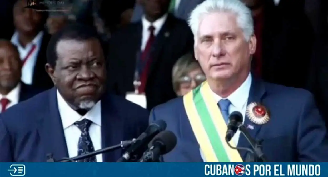 Díaz-Canel en Namibia