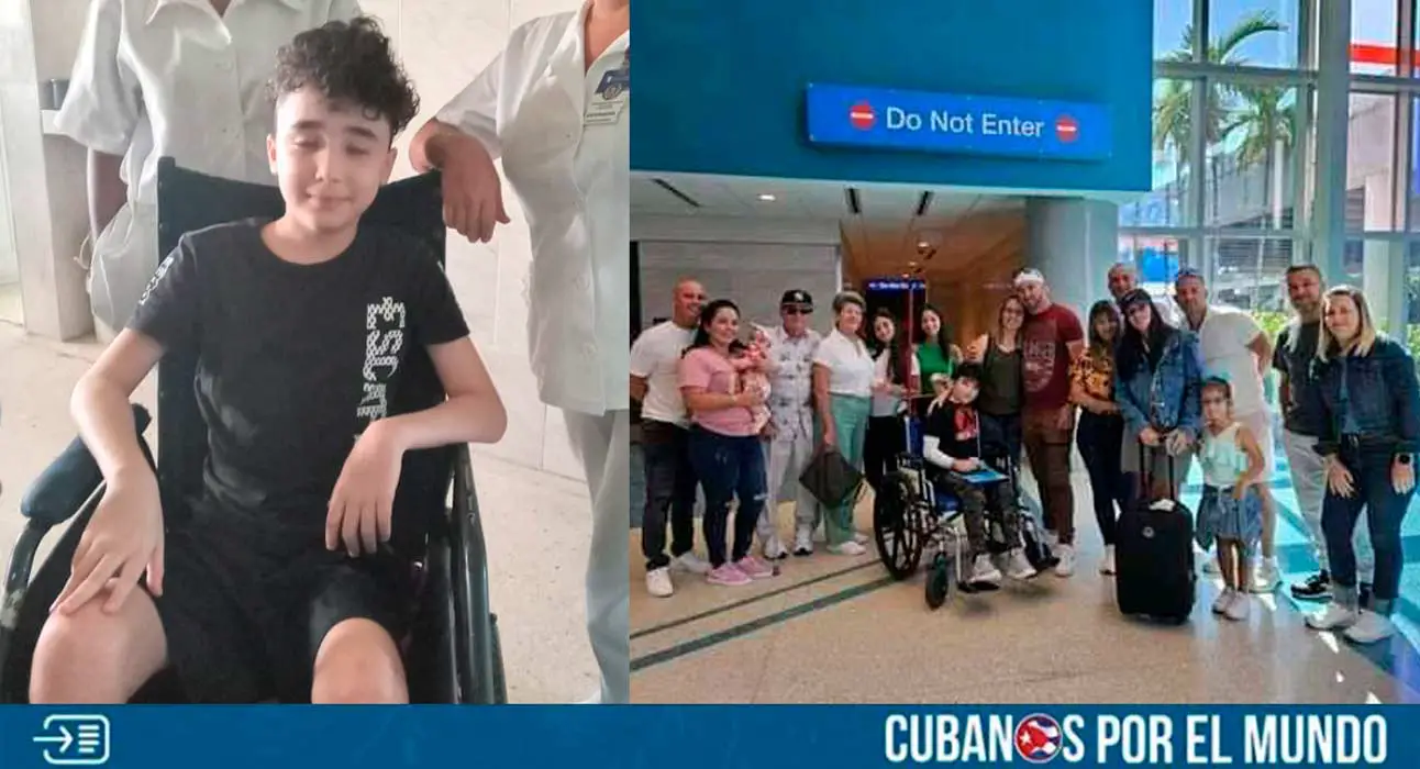 Un niño cubano de Ciego de Ávila que necesita ser operado para volver a caminar llegó a Estados Unidos en las últimas horas, reportan en las redes sociales.