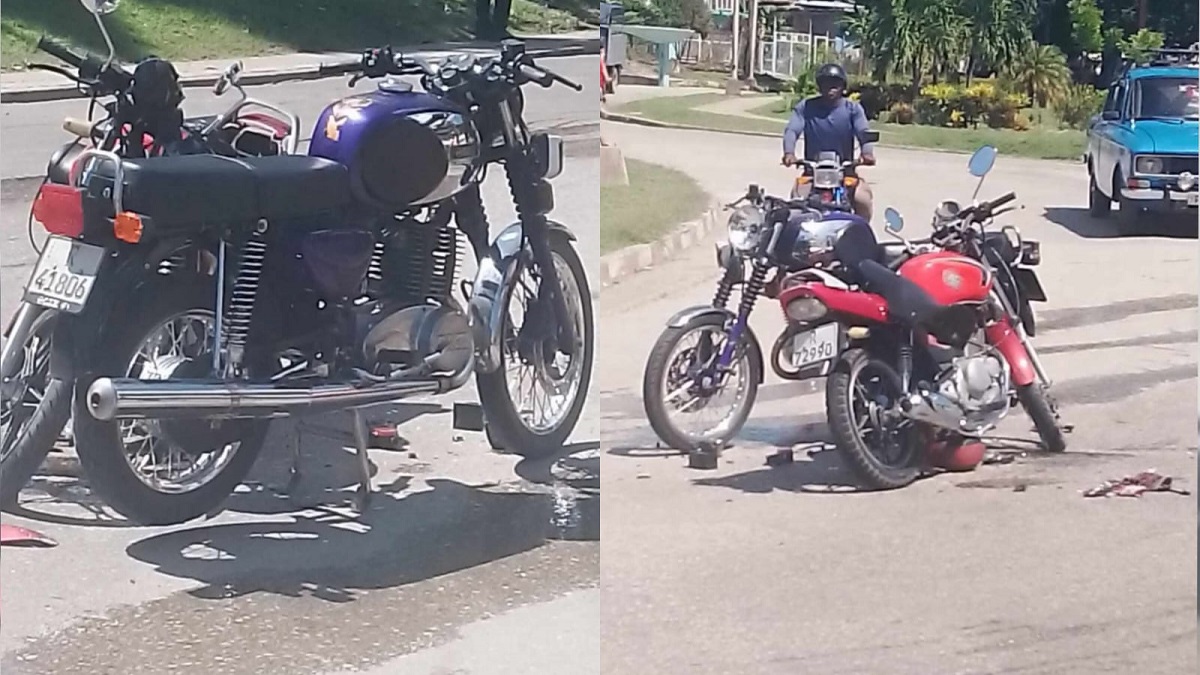 Dos heridos tras choque de motos en Santiago de Cuba
