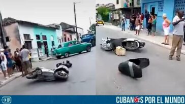 En las últimas horas, se conoció que un motorista resultó herido en La Habana después de que un almendrón impactara con él.