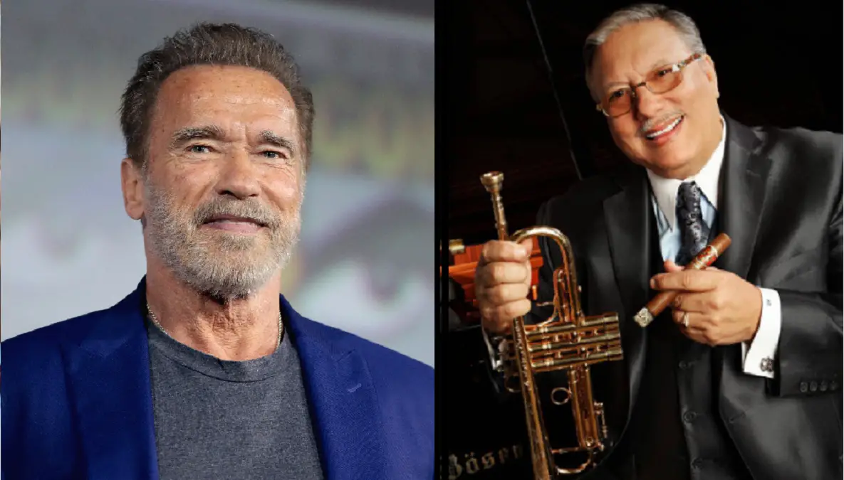 Arturo Sandoval y Arnold Schwarzenegger: "no podía perderme la oportunidad de tomar una foto con él"
