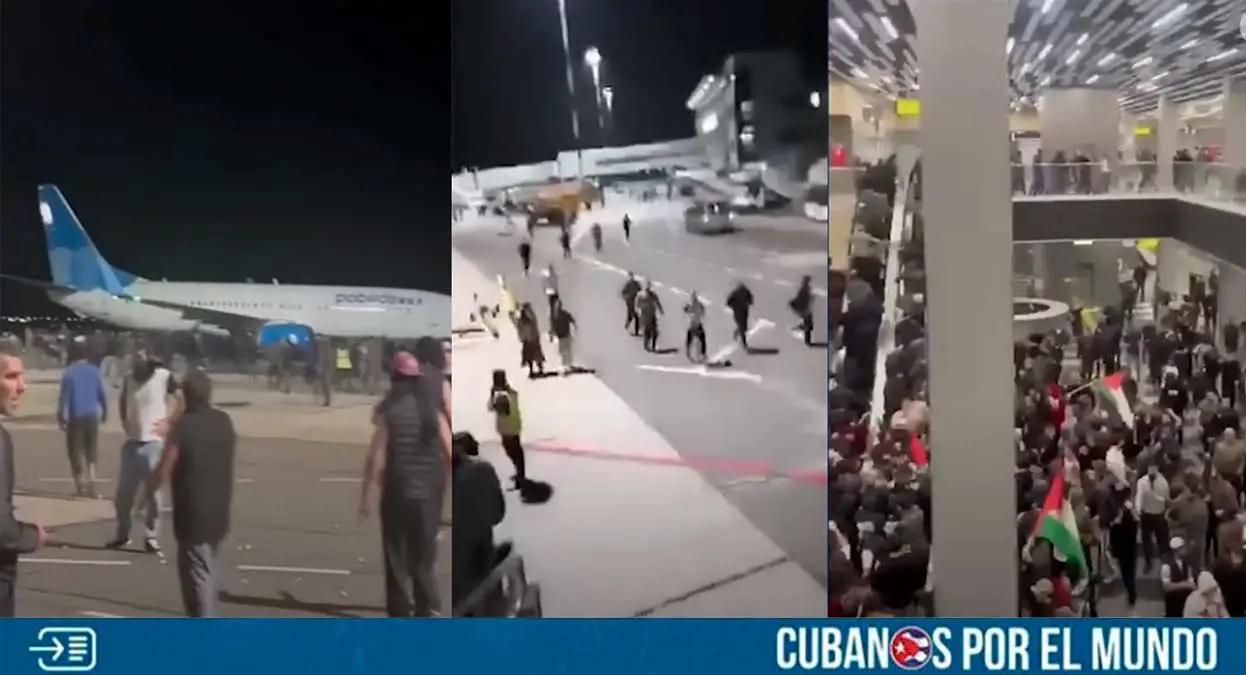 Una multitud de manifestantes pro-palestinos irrumpió este domingo en el aeropuerto de Makhachkala Uytash, en la región rusa de Daguestán, donde acababa de aterrizar un vuelo procedente de Israel.