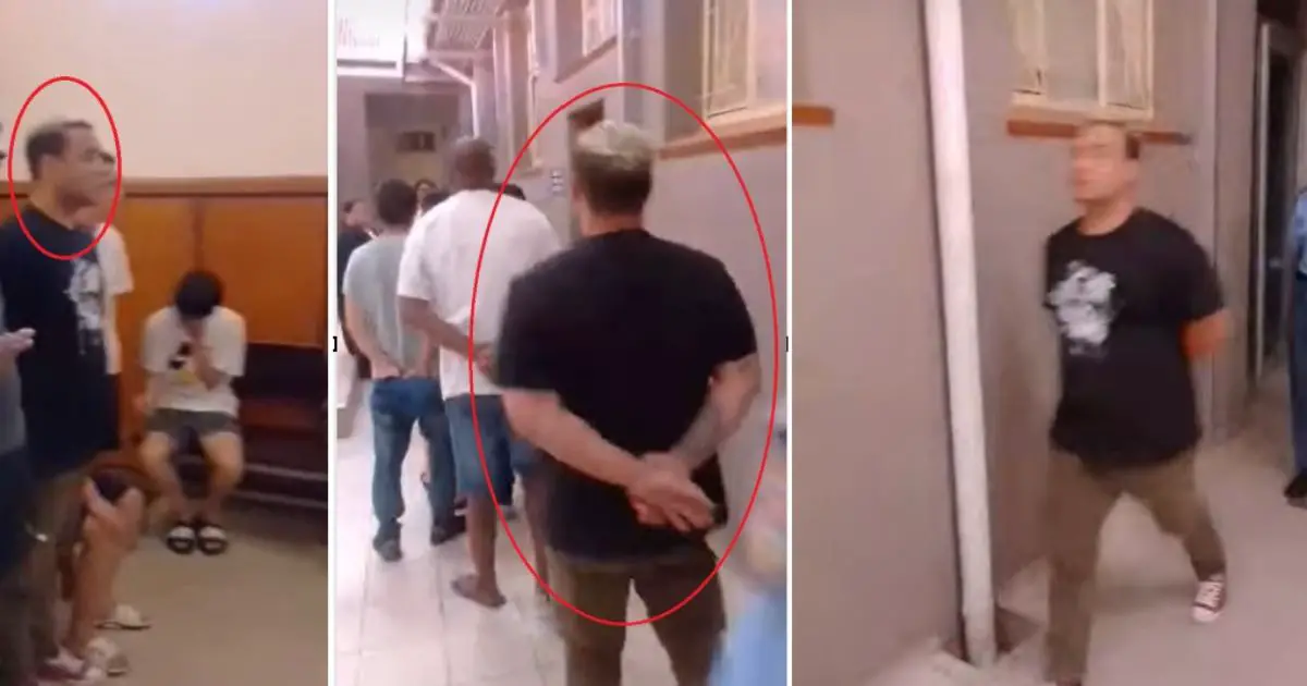 El cubano Carlos Alejandro Batista Valdés entre un grupo numeroso de arrestados en Namibia.