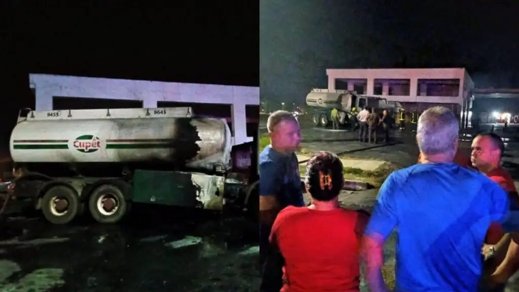 CUPET dice y se desdice, con relación a incendio de pipa de combustible en Pinar del Río