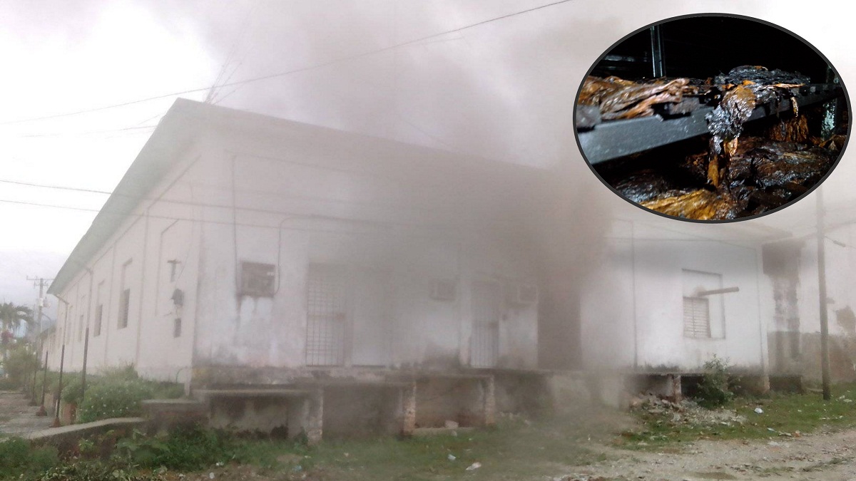 Reportan incendio en escogida de tabaco de Manicaragua