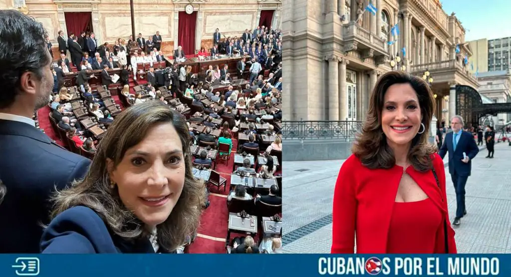 María Elvira Salazar asistió a toma de posesión de Javier Milei: “es un nuevo día para los argentinos”