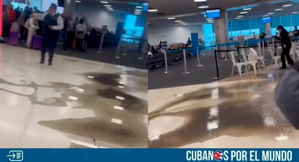 Todo parece indicar que, el Aeropuerto Internacional de Miami recibirá el año nuevo con aguas negras en sus pasillos después de que se rompiera una tubería de uno de sus baños.