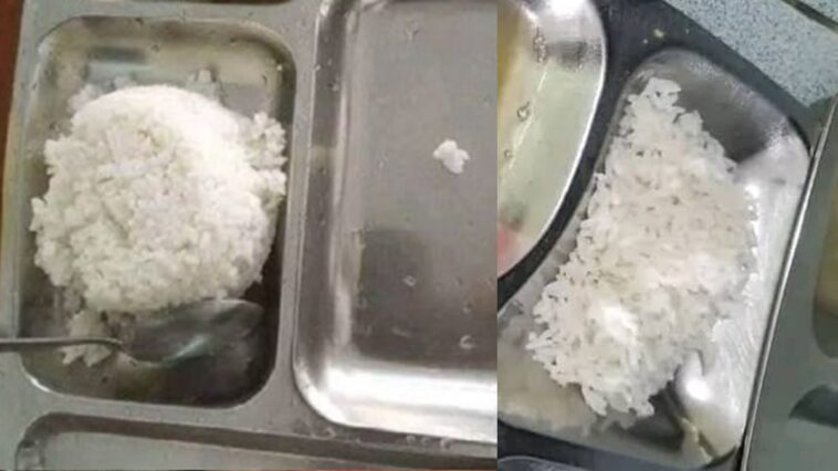 Denuncian que en escuela cubana solo dan arroz a los estudiantes