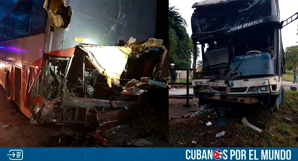 Dos muertos tras choque de dos ómnibus en Carretera Central