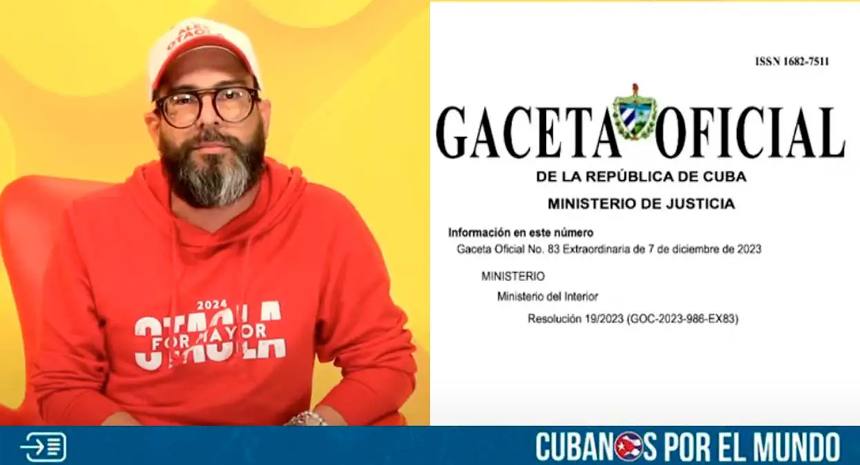 Alex Otaola, aseguró sentirse feliz de que la dictadura castrista lo incluyera en una "lista nacional de terroristas" integrada por personas que supuestamente incitan “la realización de acciones que afectan el orden social en Cuba”, publicada en la Gaceta Oficial.