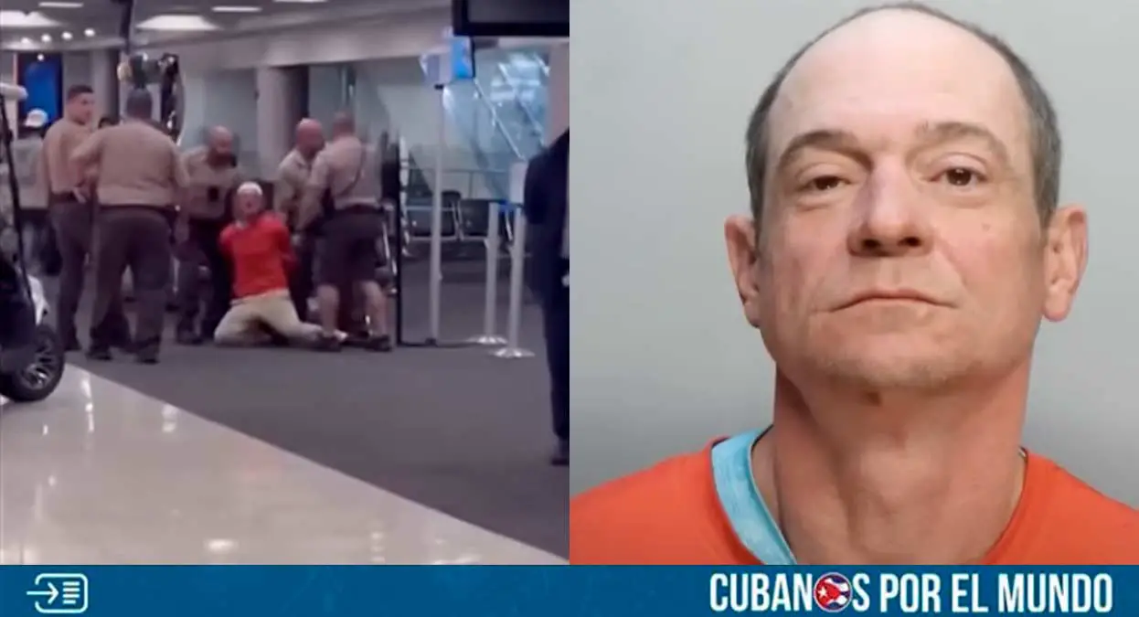 Un hombre resultó arrestado en el Aeropuerto Internacional de Miami (MIA) después de que presuntamente gritara insultos racistas mientras cenaba en un local de comida, según precisa el reporte de la policía.