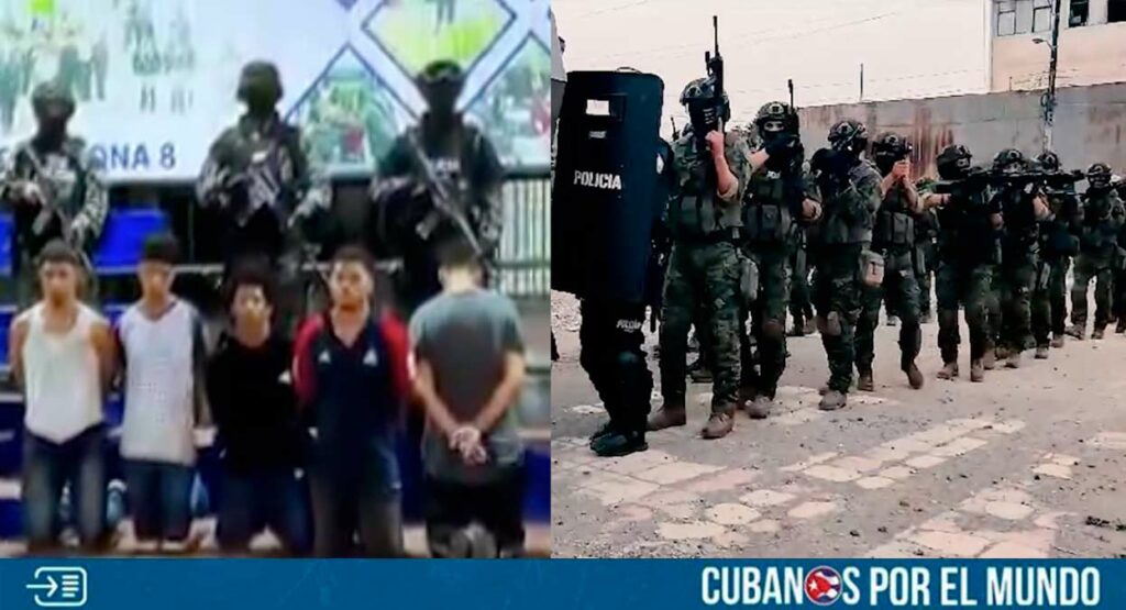 El miércoles, las fuerzas armadas de Ecuador informaron que habían capturado a 329 terroristas y matado a otros cinco, como parte de la respuesta al conflicto armado interno que el presidente Daniel Noboa declaró el día anterior, ante el aumento de la violencia criminal en el país.
