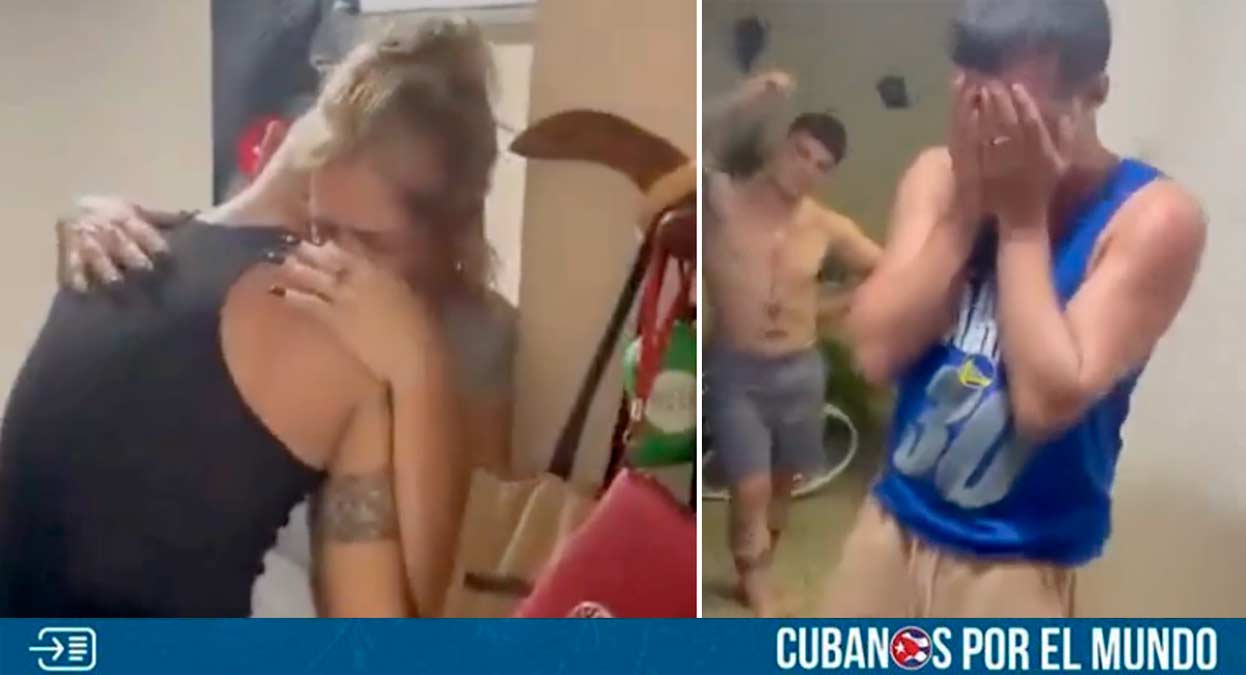 Una familia cubana se deshizo en llanto tras conocer que su solicitud de parole humanitario fue aprobada y ahora podrán viajar a los Estados Unidos de forma legal.