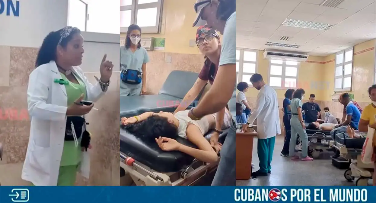 En un video publicado en las últimas horas en las redes sociales, se pudo apreciar el momento en que niegan atención médica a una menor de edad en el hospital Calixto García de La Habana, Cuba.