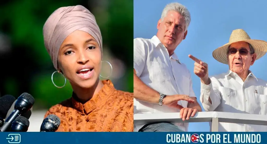 Cubanos en las redes sociales respondieron a la congresista demócrata de Minnesota, Ilhan Omar, quien recientemente viajó en secreto a la isla comunista para reunirse con miembros de la dictadura.