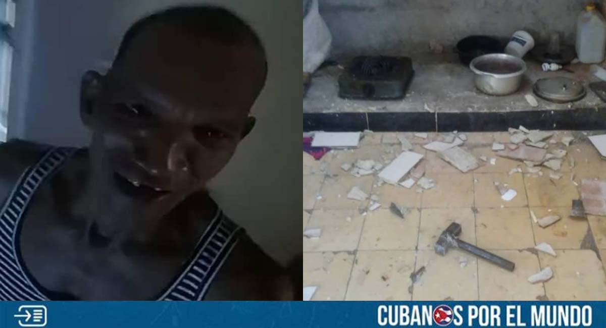 Cubana expone rostro de delincuente que entró a robar y destruir en la casa de su madre