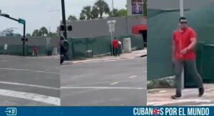 Captan a un sujeto que vandaliza carteles de la campaña de Alex Otaola (+VIDEO)
