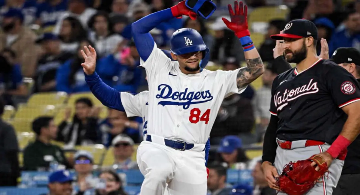 Andy Pagés debutó en la MLB con los Dodgers de Los Ángeles