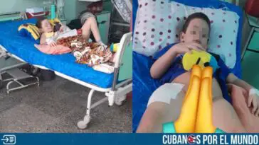 Piden ayuda con un colchón antiescaras para niño cubano enfermo