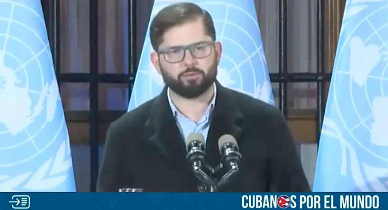 El presidente izquierdista de Chile, Gabriel Boric Font, mostró una vez más su ambigüedad al momento de hablar de la crisis en Cuba.