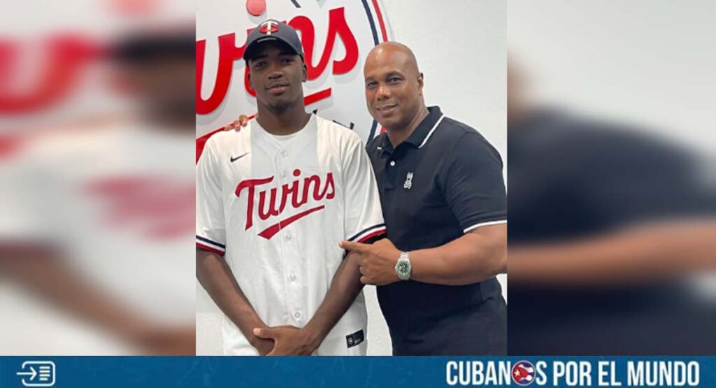 Joven pelotero cubano firmó con los Mellizos de Minnesota
