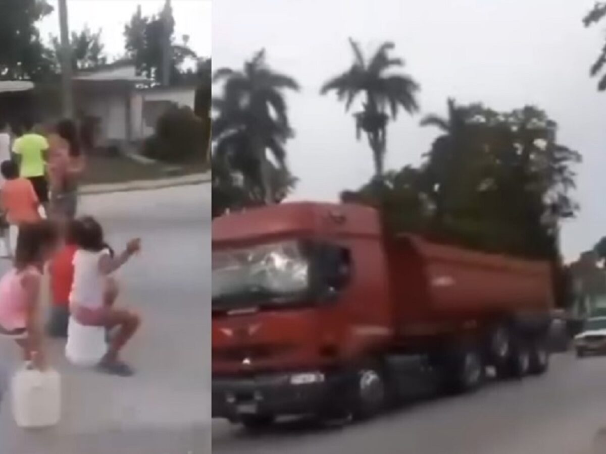 Cubanos protagonizan protesta por falta de agua en Villa Clara