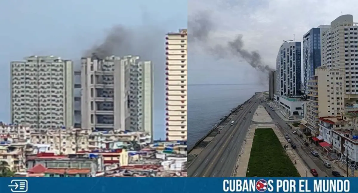 ÚLTIMA HORA: Se incendia edificio Girón de La HabanaÚLTIMA HORA: Se incendia edificio Girón de La Habana