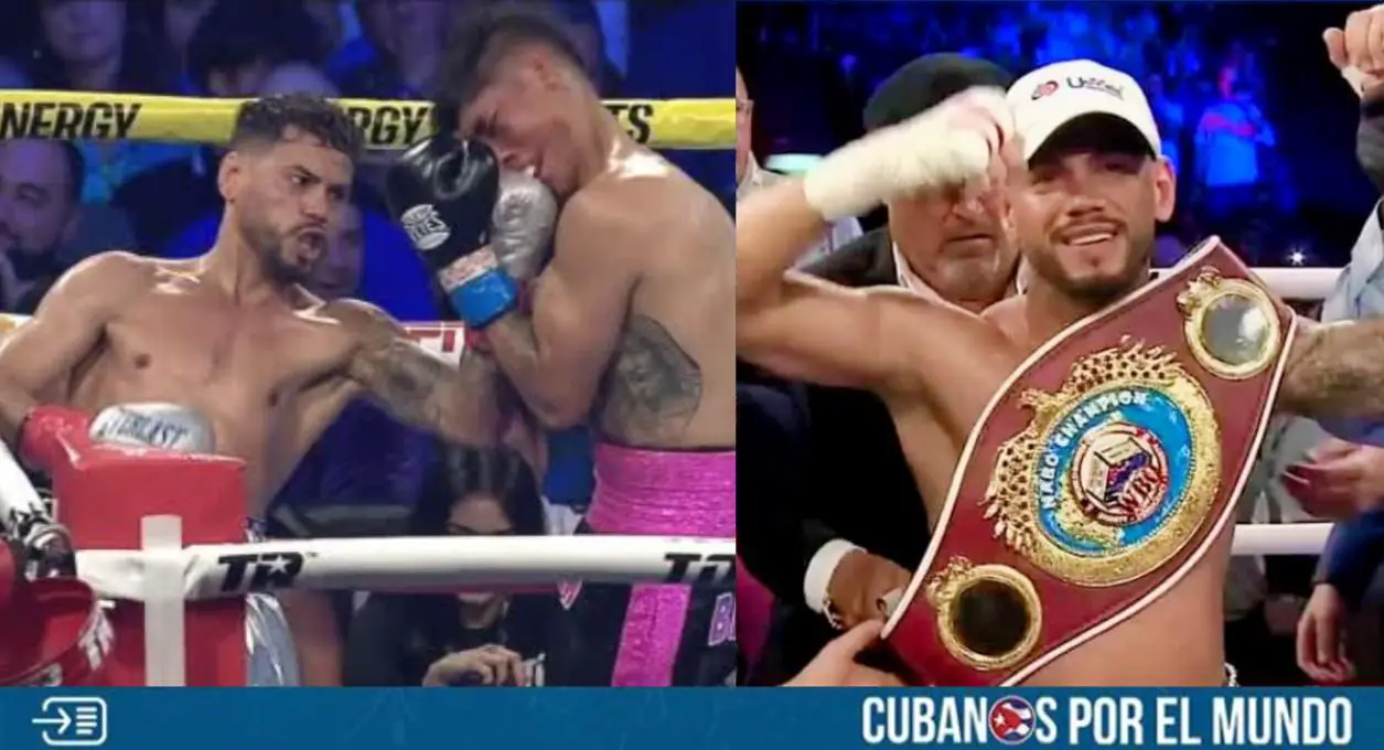 El boxeador cubano Robeisy “El Tren” Ramírez ganó por nocaut al peleador mexicano Brandon León Benítez en un combate disputado en el centro James L Knight de Miami.