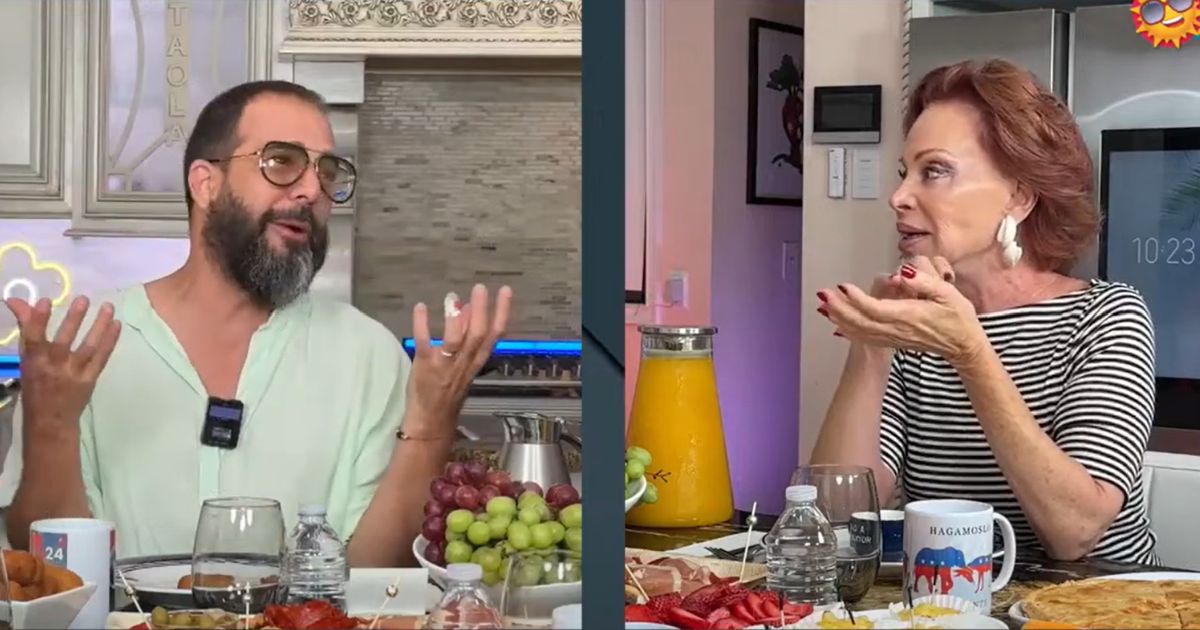 Alex Otaola entrevista a Paloma San Basilio en "El Mañanero".