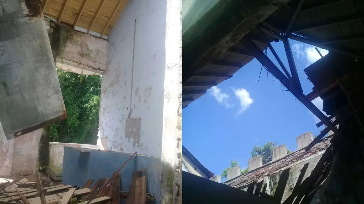 La Cuba decadente: Se derrumba techo de una estación de ferrocarril en Cienfuegos