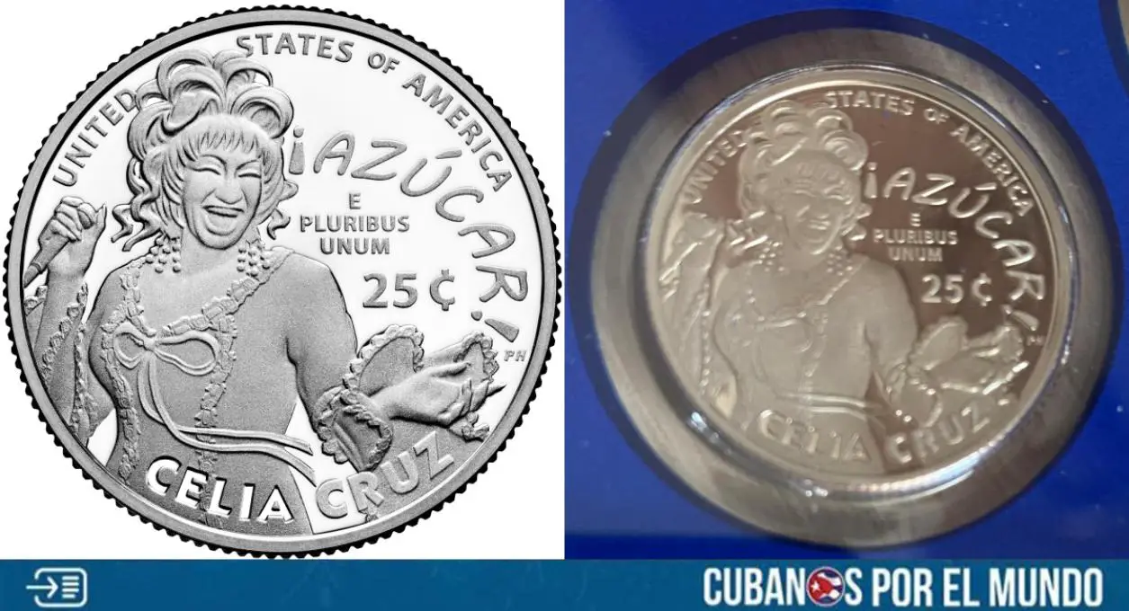 Este jueves 8 de agosto se conoció que ya comenzó a circular la moneda de edición limitada con la imagen de Celia Cruz en Estados Unidos.