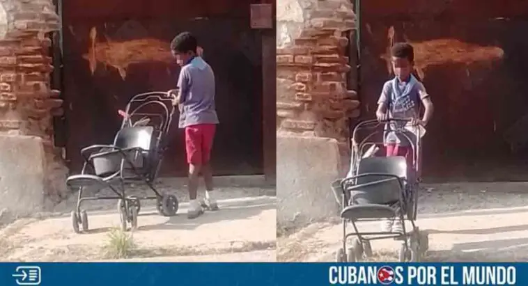 Captan a niño vendiendo aguacates en Santiago de Cuba para ayudar a su familia