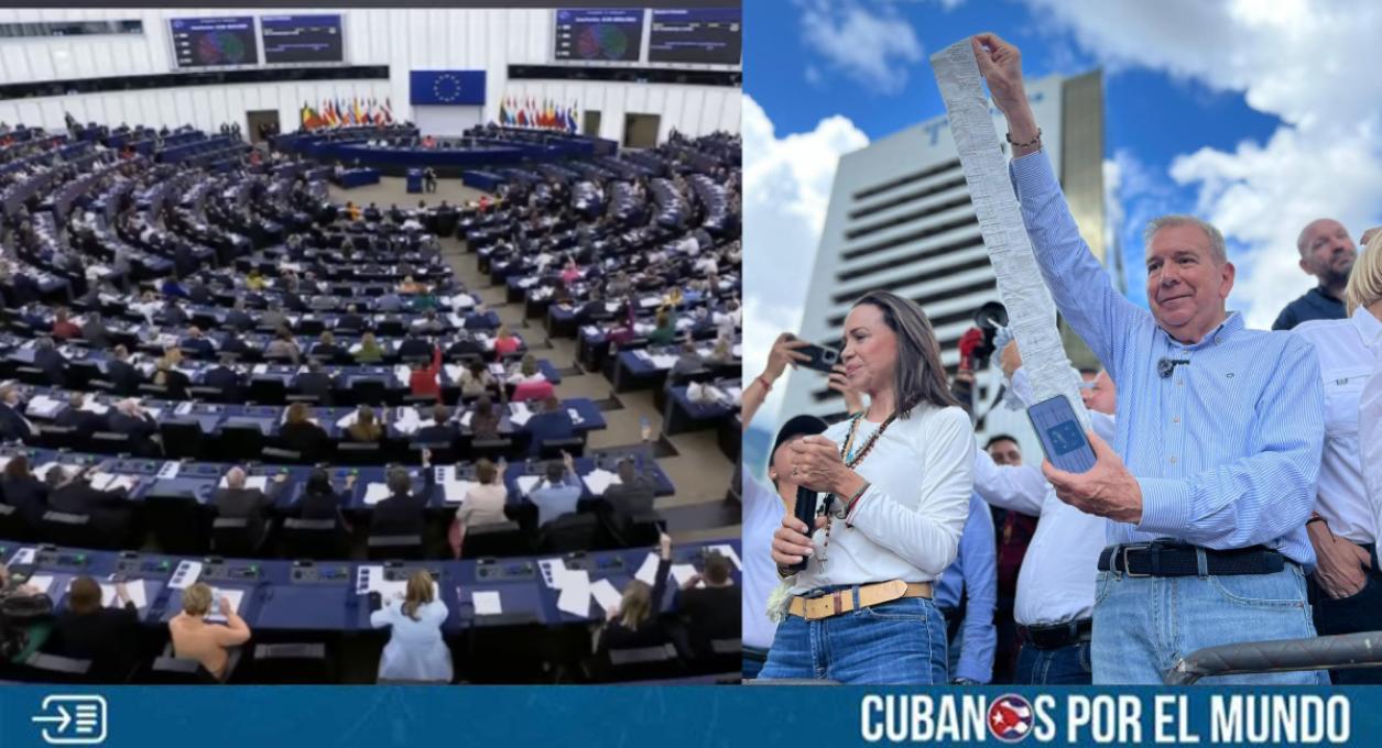 El Parlamento Europeo reconoció este jueves 19 de septiembre a Edmundo González Urrutia como presidente electo de Venezuela.